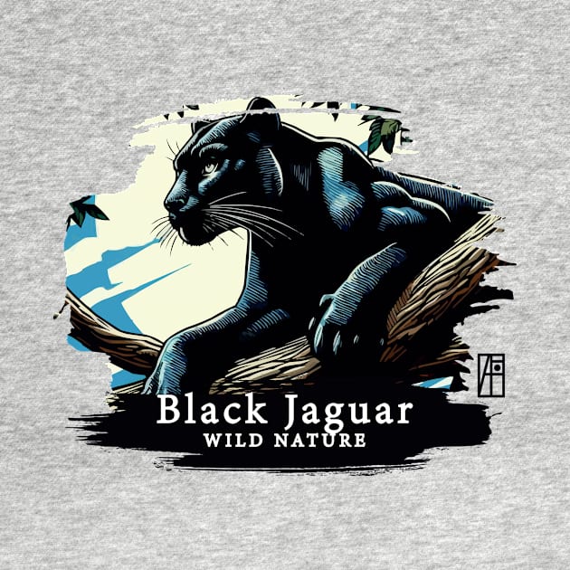 Black Jaguar - WILD NATURE - JAGUAR -4 by ArtProjectShop